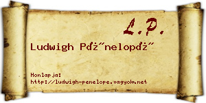 Ludwigh Pénelopé névjegykártya